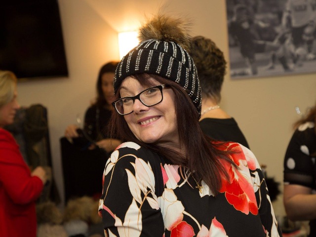 Photo of Karen Openshaw wearing bobble hat